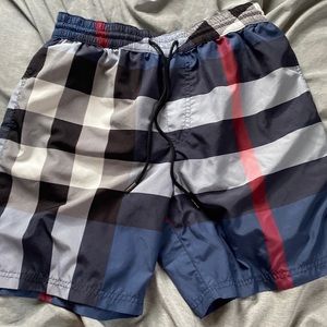 Burberry swim trucks size small in great condition never worn